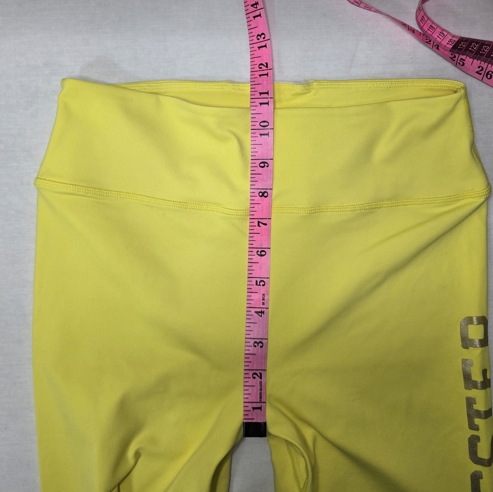 Spiritual Gangster Neon Yellow High-rise Full Length Leggings Women's Size Large - Picture 9 of 12